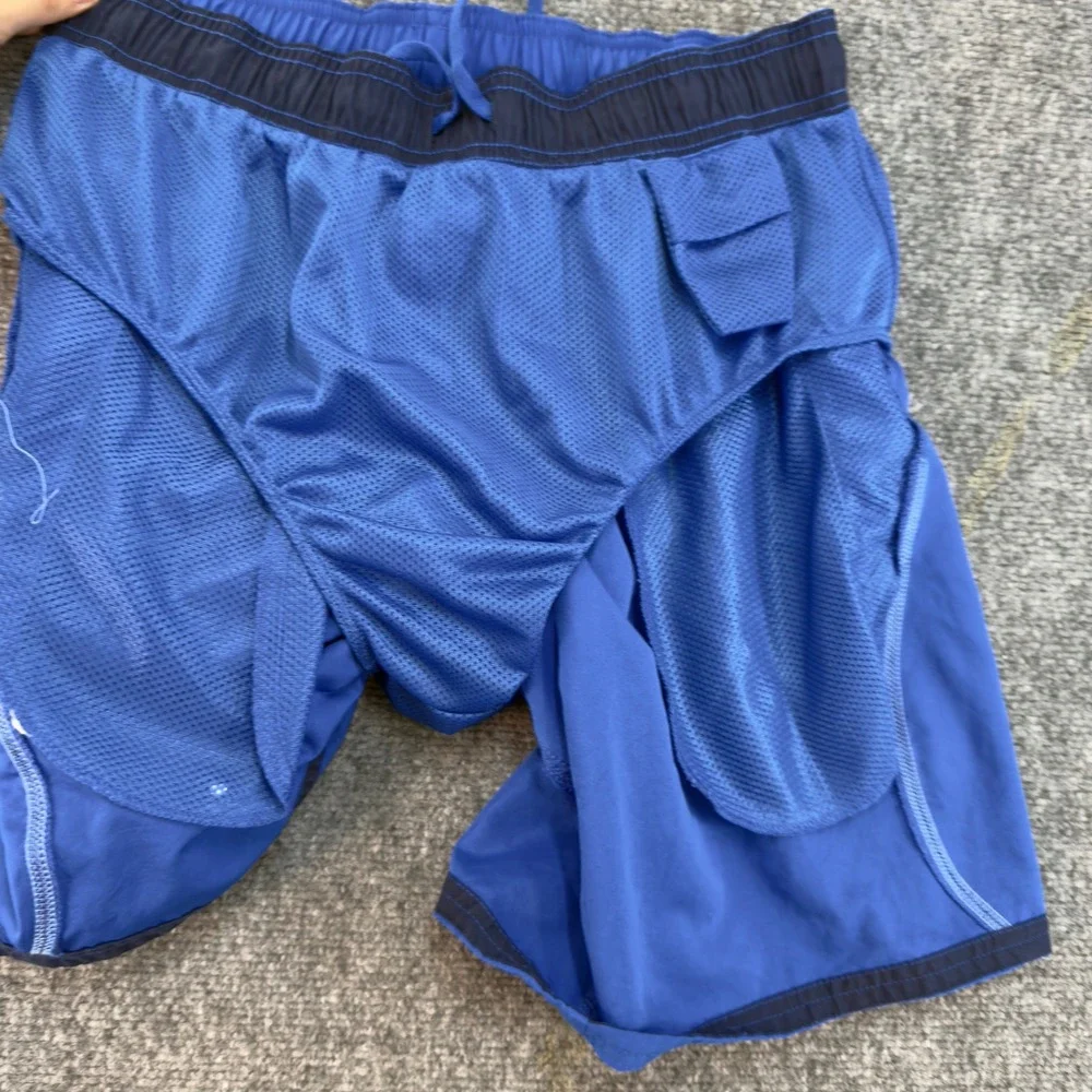 Nike Cargo Swim Trunks Board Shorts Blue Size Small